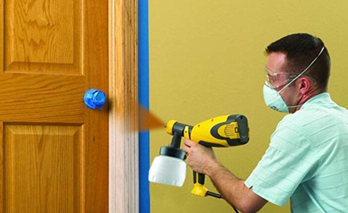 spray paint trim and door